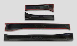 Накладки на пороги дверей (со скотчем) Nissan Almera Classic 2007-2012, (N16) 2003-2006 C3-6