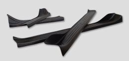 Накладки на пороги дверей (со скотчем) Nissan Almera Classic 2007-2012, (N16) 2003-2006 C3-6