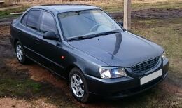 Реснички на фары для Hyundai Accent 1999-2012