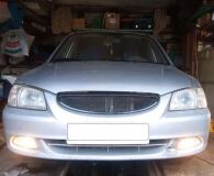 Решетка радиатора Hyundai Accent матовая