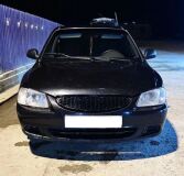 Решетка радиатора Hyundai Accent (плетенка) ЧЕРНЫЙ (вар.2)