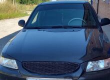 Решетка радиатора Hyundai Accent (плетенка) ЧЕРНЫЙ (вар.2)