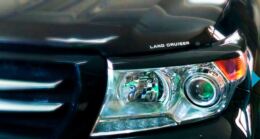 Реснички на фары для Toyota Land Cruiser 200 2007-2012 дорестайлинг