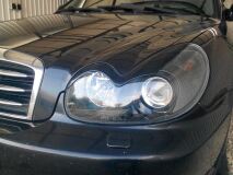Накладки на передние фары (реснички) Hyundai Sonata 2001-2012
