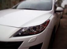 Реснички на фары для Mazda 3 2008-2013