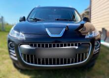 Реснички на фары для Peugeot 4007 2007-2012