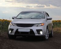 Накладки на передние фары (реснички) Kia Cerato 2008-2013
