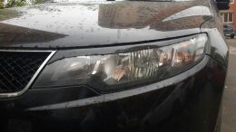 Накладки на передние фары (реснички) Kia Cerato 2008-2013
