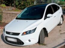 Накладки на фары (реснички) Ford Focus 2 2008-2011 рестайлинг (ABS)