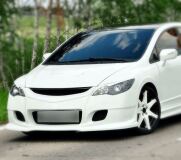 Реснички на фары для Honda Civic FD (седан) 2005-2011 фигурные Р10 A3-6