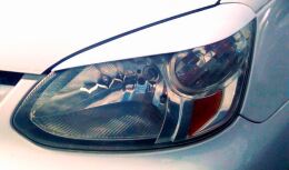 Реснички на фары для Toyota Platz 12, 2002-2005 г.в. рестайлинг