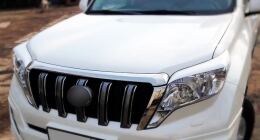 Реснички на фары для Toyota LC Prado 2013-2017 рестайлинг