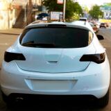 Тюнинг комплект накладок на передние фары и задние фонари для Opel Astra J 2009-2012