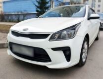 Реснички на фары для Kia Rio 4 2017-2020 дорестайлинг