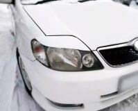 Реснички на фары для Toyota Corolla NZE 121 2000- (широкие)