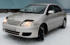 Реснички на фары для Toyota Corolla NZE 121 2000- (широкие)