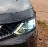 Накладки на фары (реснички) для Nissan Qashqai 2013-2017