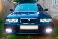Реснички на фары для BMW E36 (3 SERIES) ВЕРХ Р10 A1-2