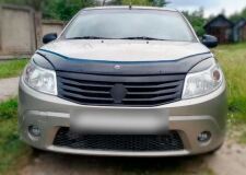 Накладки на передние фары (Реснички) Renault Sandero 2009-2013, Sandero Stepway 2009-2013