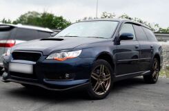 Реснички на фары для Subaru Legacy BL5 рестайлинг
