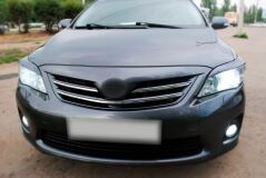 Реснички на фары для Toyota Corolla 2009-2013 рестайлинг