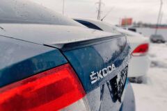 Лип спойлер для Skoda Rapid 2012-2017 var. 2 G3-4