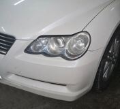 Реснички на фары для Toyota Mark X120 2004-2009