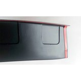 Накладка на задний бампер (чёрное тиснение, ABS) со скотчем для RENAULT DUSTER 2012- D4-2
