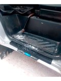 Накладки на внутренние пороги передних дверей СО СКОТЧЕМ Ford Transit 2014-2022