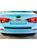 Накладка на задний бампер со скотчем для KIA Rio 3 (седан) 2011-2017