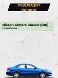 Накладки на внутренние части задних арок без скотча для Nissan Almera Classic 2007-2012 C1-1