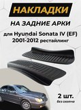Накладки на внутренние части задних арок БЕЗ СКОТЧА Hyundai Sonata IV (EF) 2001-2012 (рестайлинг)
