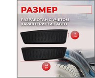 Накладки на внутренние части задних арок без скотча (вар. 2) Chevrolet Niva 2002-, Chevrolet Niva Bertone 2009-