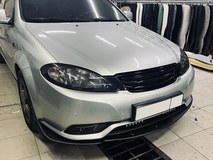 Сплиттер универсальный для переднего бампера (3 части, ШАГРЕНЬ)