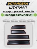 Защитные накладки на двери ШИРОКИЕ (со скотчем) для Renault Duster I (2010-2021) молдинги дверей
