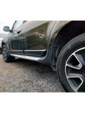 Защитные накладки на двери УЗКИЕ (со скотчем) для Renault Duster I (2010-2021) молдинги дверей