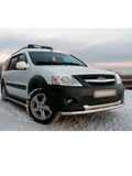 Зимняя заглушка решётки переднего бампера Lada (ВАЗ) Largus Cross (универсал) 2015-