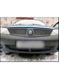 Зимняя заглушка решетки радиатора и решетки переднего бампера Renault Logan 2004-2010