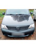 Зимняя заглушка решетки радиатора и решетки переднего бампера Renault Logan 2004-2010