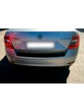 Накладка на задний бампер (со скотчем) для Skoda Octavia A7 2016-2020 (III рестайлинг)