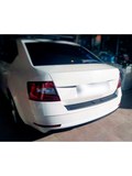 Накладка на задний бампер (со скотчем) для Skoda Octavia A7 2016-2020 (III рестайлинг)