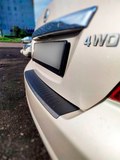 Накладка на задний бампер (со скотчем) для Nissan Tiida C11 седан 2007-2014 <(н/г)(АО) D3-6