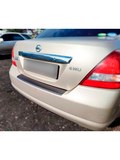 Накладка на задний бампер (со скотчем) для Nissan Tiida C11 седан 2007-2014 <(н/г)(АО) D3-6