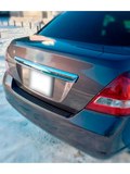 Накладка на задний бампер (со скотчем) для Nissan Tiida C11 седан 2007-2014 <(н/г)(АО) D3-6