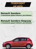 Молдинги на двери ШАГРЕНЬ (со скотчем) для Renault Sandero II 2014-2017(II дорестайлинг), Sandero Stepway II 2014- (