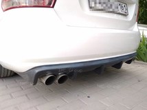 Диффузор накладка на задний бампер для Volkswagen Polo