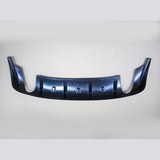 Накладка на задний бампер диффузор ПОД ДВЕ ТРУБЫ Mitsubishi Lancer 10