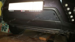 Зимняя заглушка решетки переднего бампера Nissan X-trail 2011-2015 (T31) рестайлинг