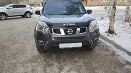 Зимняя заглушка решетки переднего бампера Nissan X-trail 2011-2015 (T31) рестайлинг
