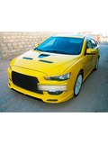 ПОДИУМ НОМЕРА в стиле ЭВО для Mitsubishi Lancer 10 2007-2011 дорестайлинг